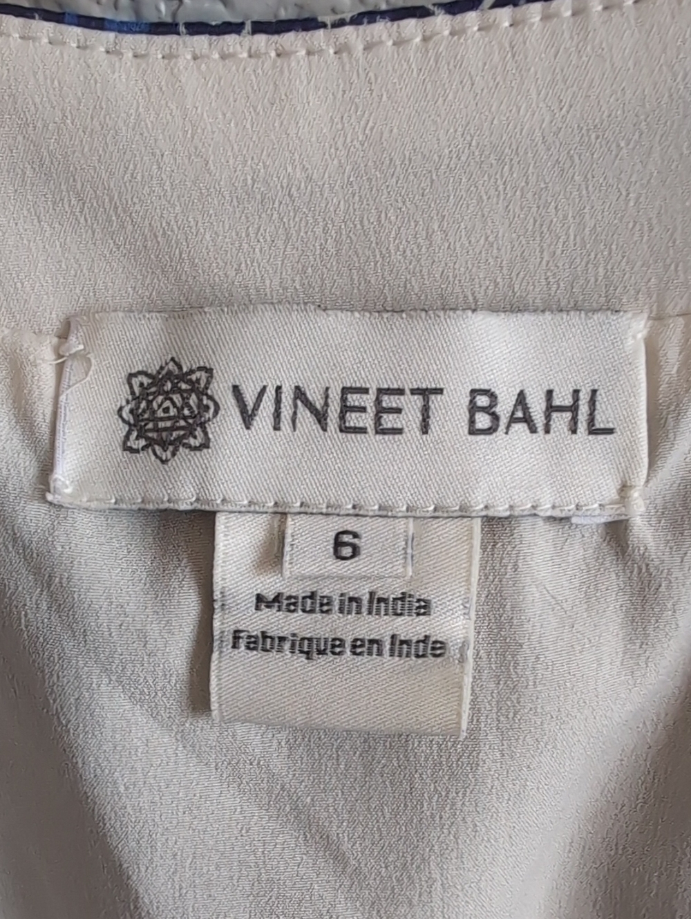 Vineet Bahl Anthropologie Trimmed V-Neck Maxi Dress - Picture 6 of 8